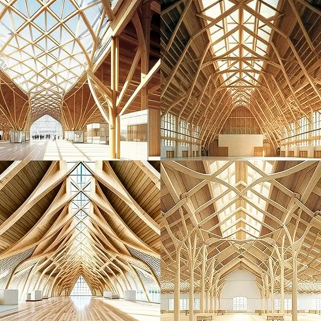 伴修郎 shigeru ban风格midjourney AI绘画作品 -伴修郎 shigeru ban风格midjourney AI绘画作品