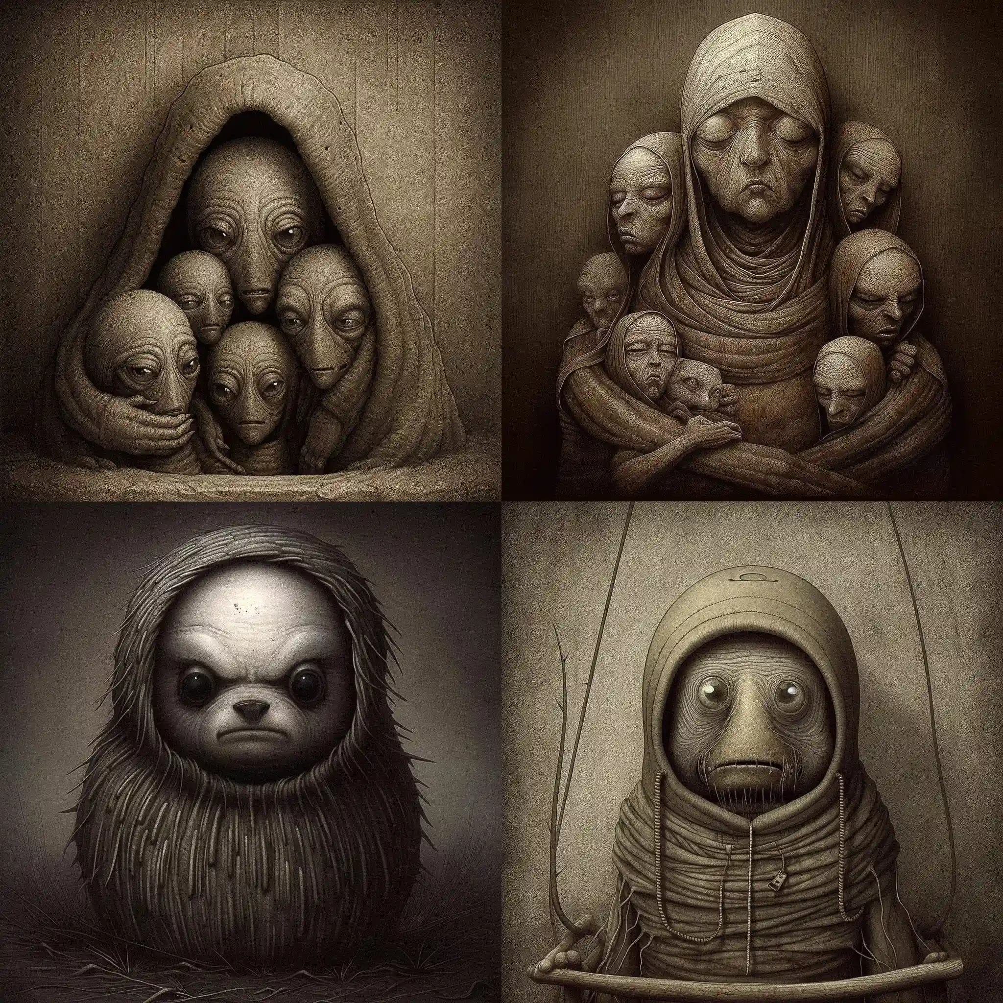 -安东·谢莫诺夫 anton semenov风格midjourney AI绘画作品