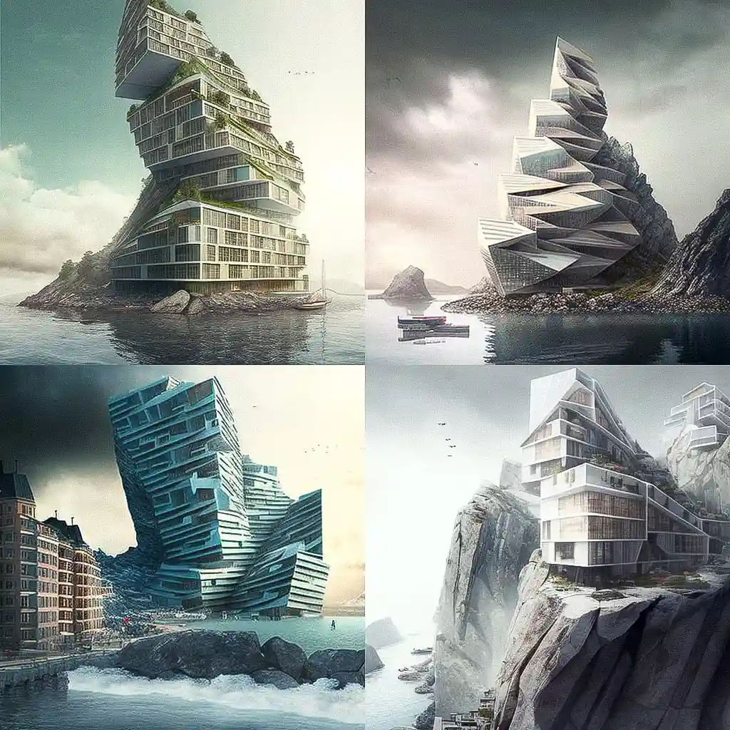 俾格·英格斯 bjarke ingels风格midjourney AI绘画作品 -俾格·英格斯 bjarke ingels风格midjourney AI绘画作品