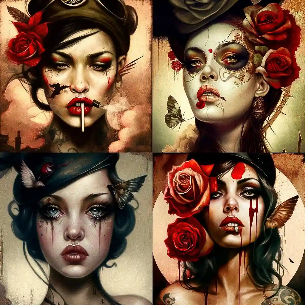 -brian m viveros brian m viveros风格midjourney AI绘画作品