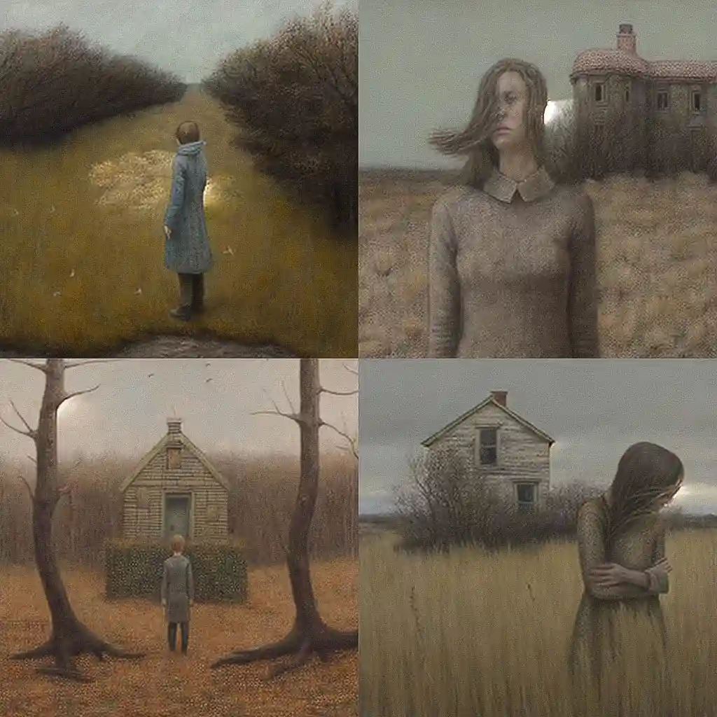 -阿隆·维森菲尔德 aron wiesenfeld风格midjourney AI绘画作品