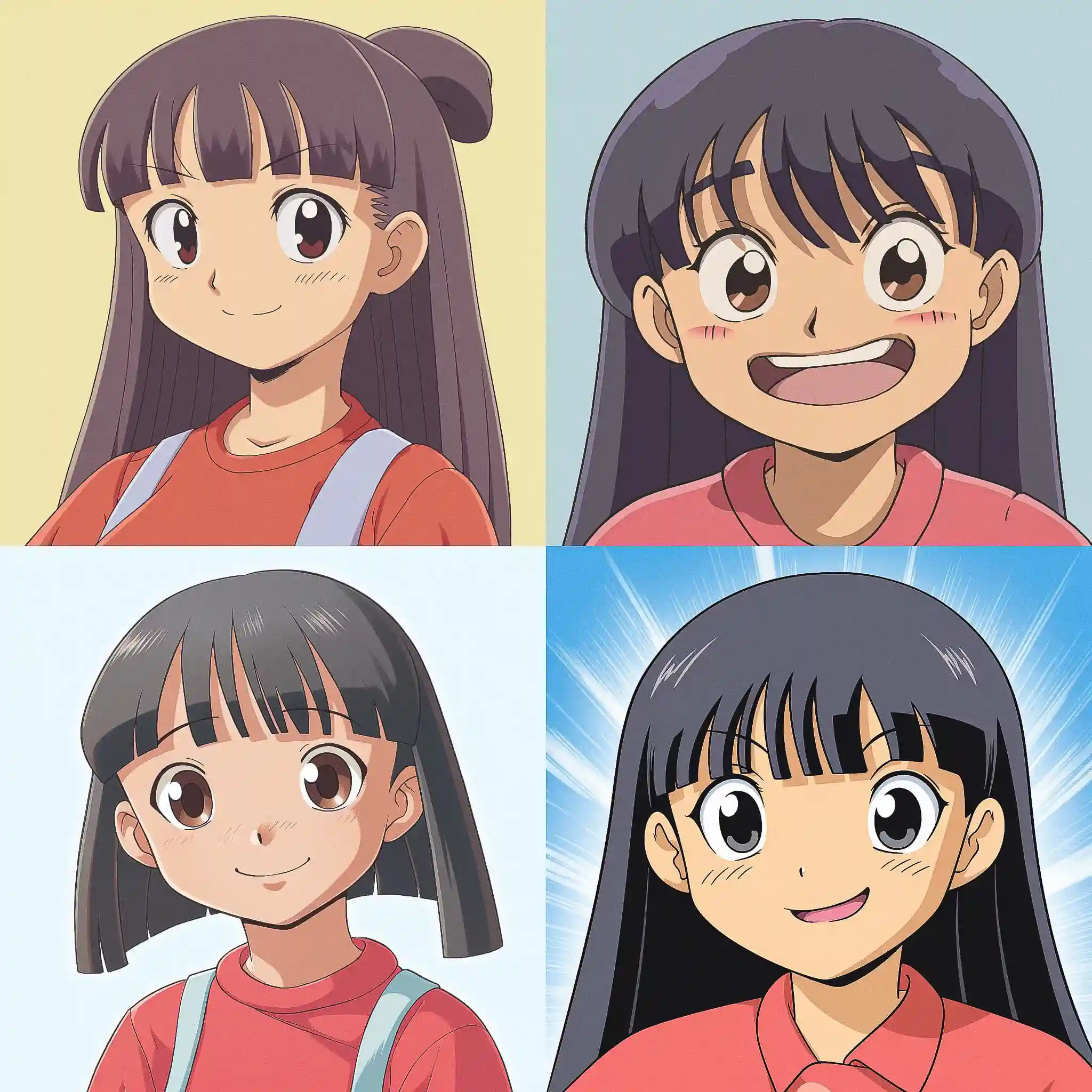 漫画大王 azumanga daioh风格midjourney AI绘画作品 -漫画大王 azumanga daioh风格midjourney AI绘画作品