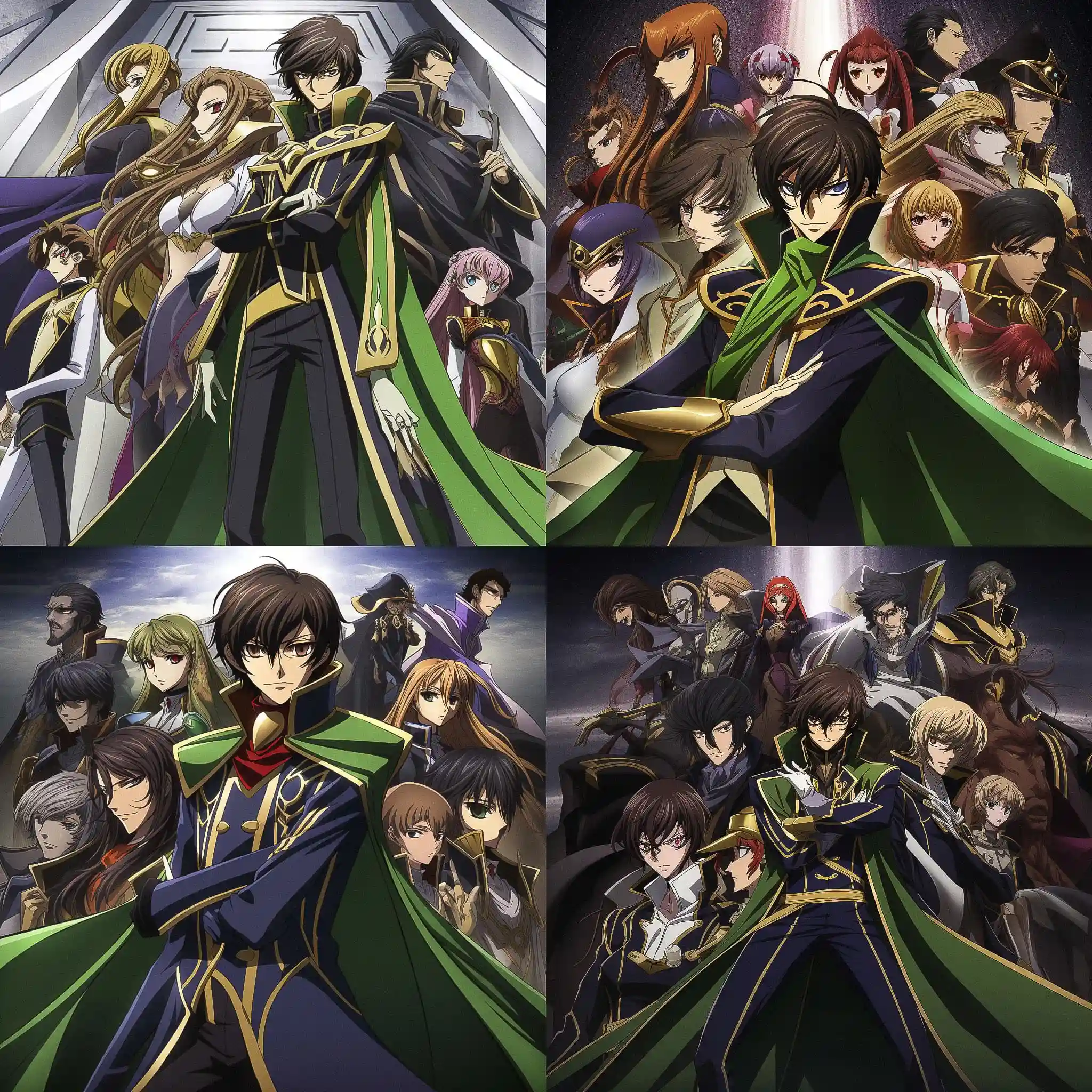 -反叛的鲁路修（Code Geass） code geass风格midjourney AI绘画作品