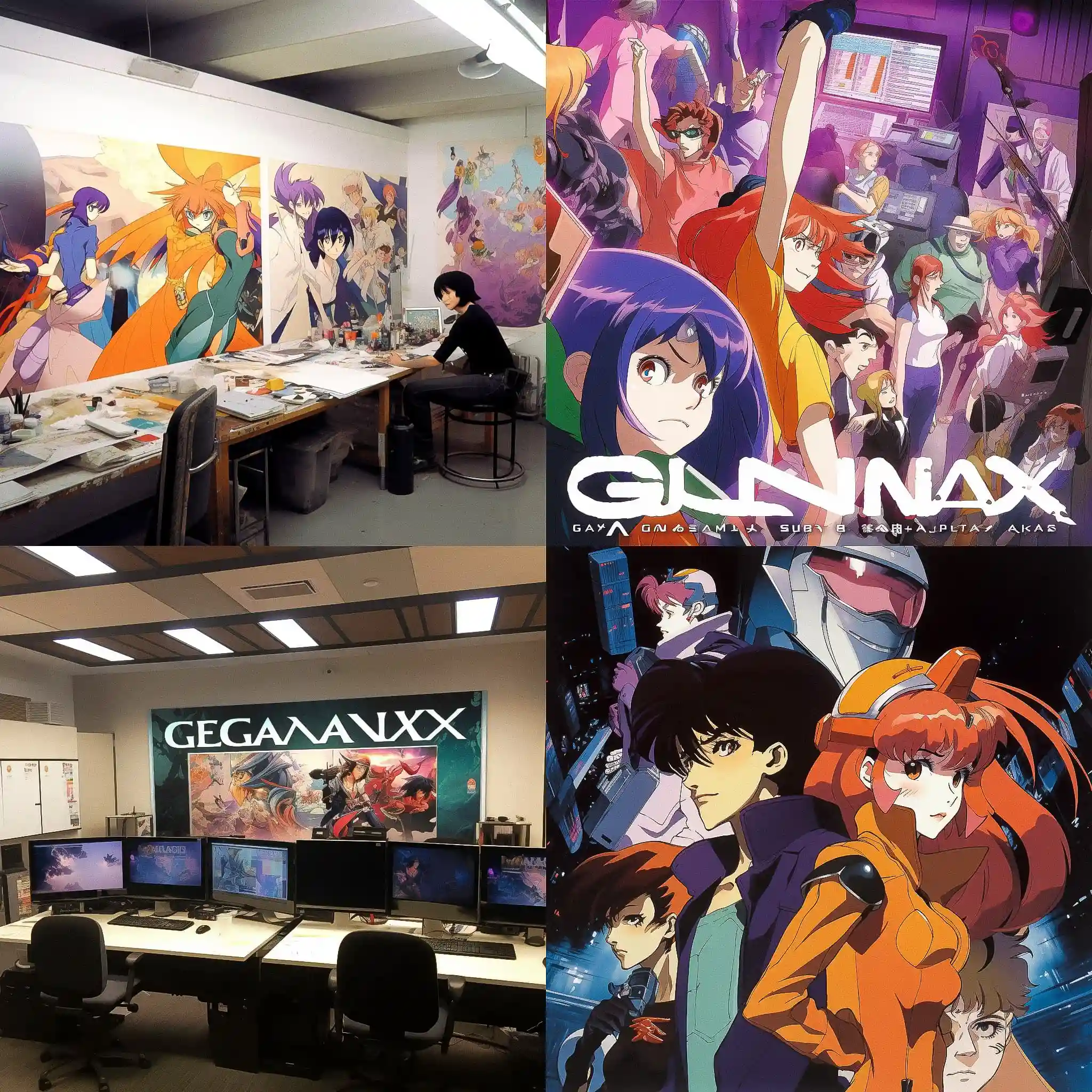 -GAINAX公司 gainax风格midjourney AI绘画作品