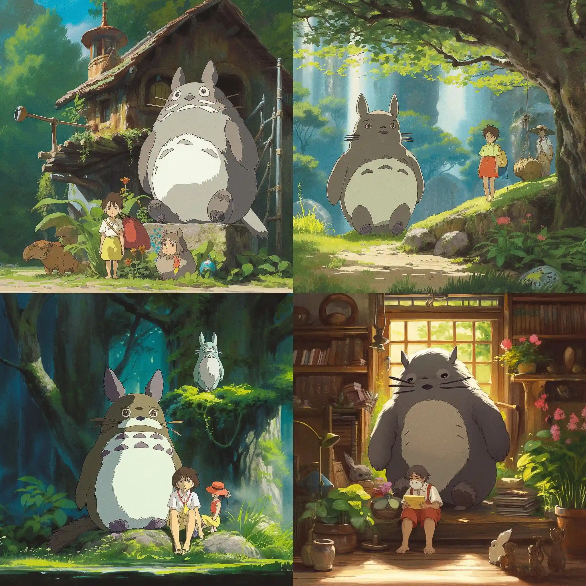 -吉卜力工作室 studio ghibli风格midjourney AI绘画作品