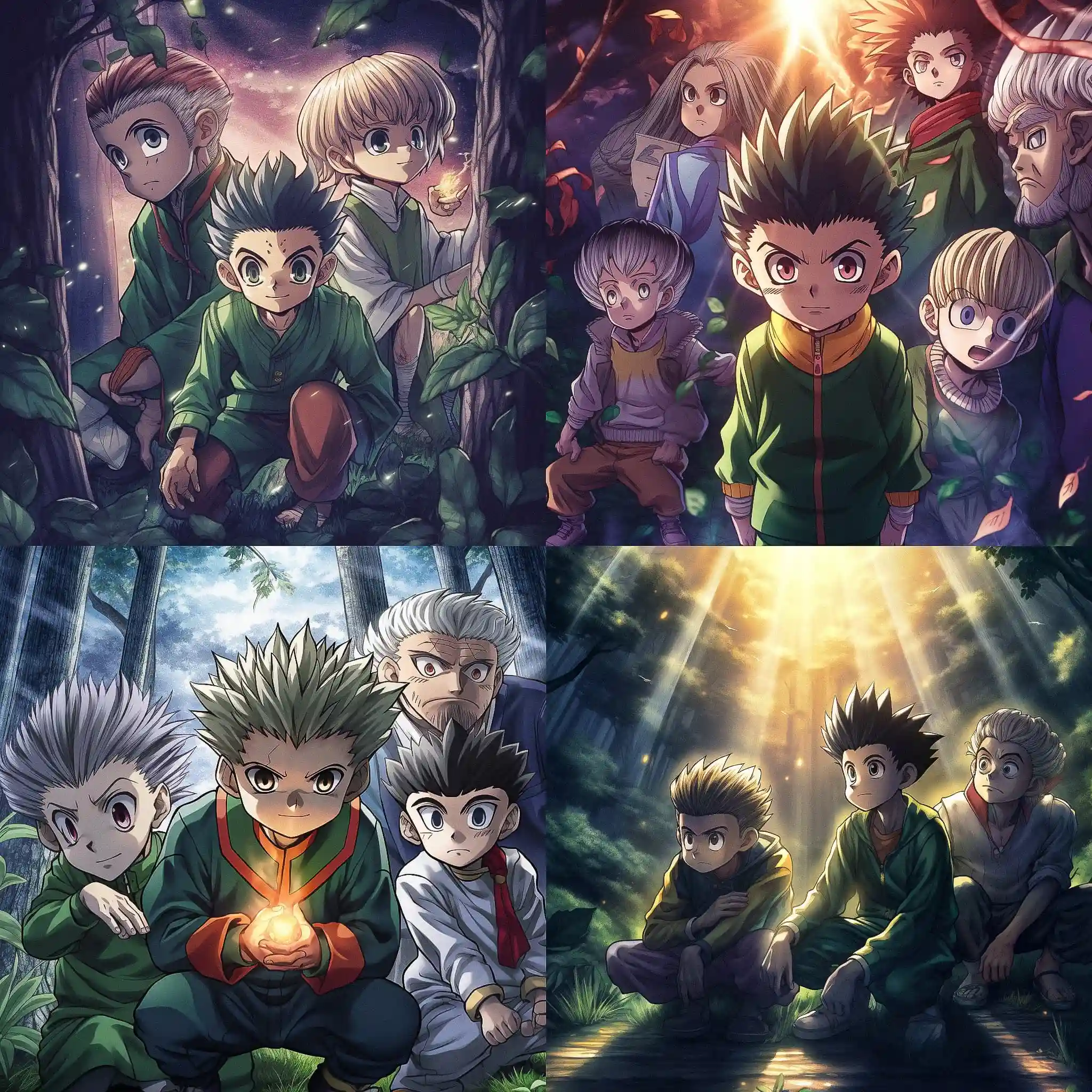 -全职猎人 hunter x hunter风格midjourney AI绘画作品