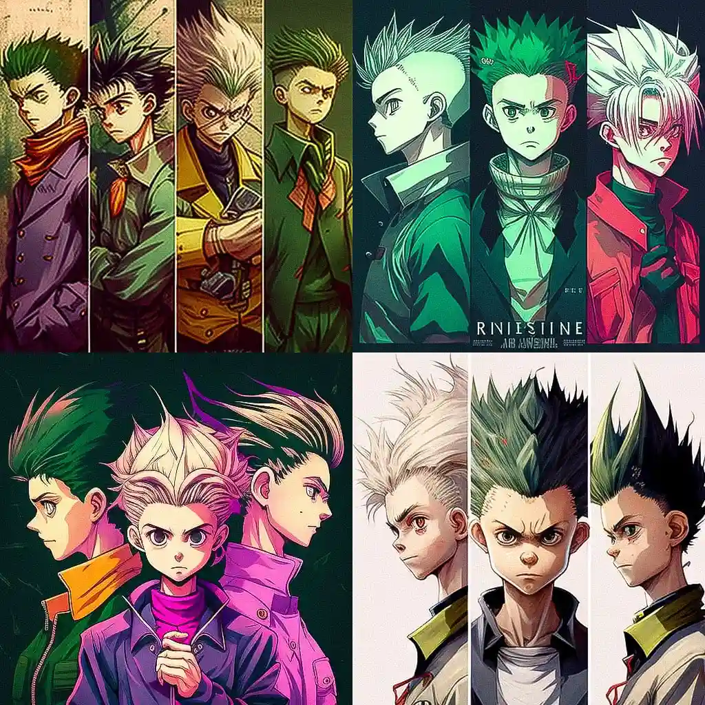 -全职猎人 hunter x hunter风格midjourney AI绘画作品