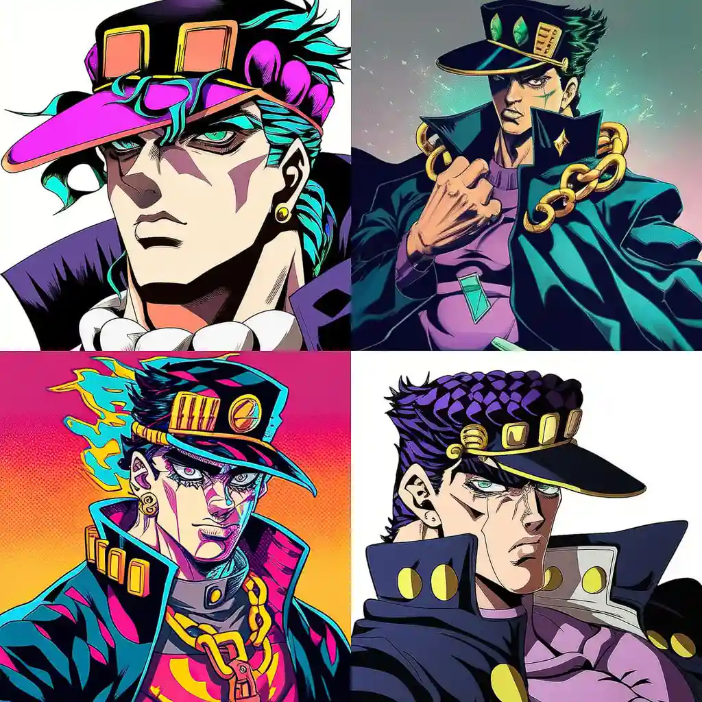 -JOJO的奇妙冒险 jojos bizarre adventure风格midjourney AI绘画作品