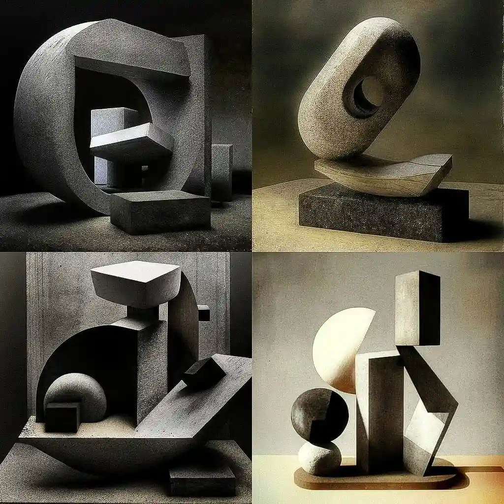 野口·伊势夫 isamu noguchi风格midjourney AI绘画作品 -野口·伊势夫 isamu noguchi风格midjourney AI绘画作品