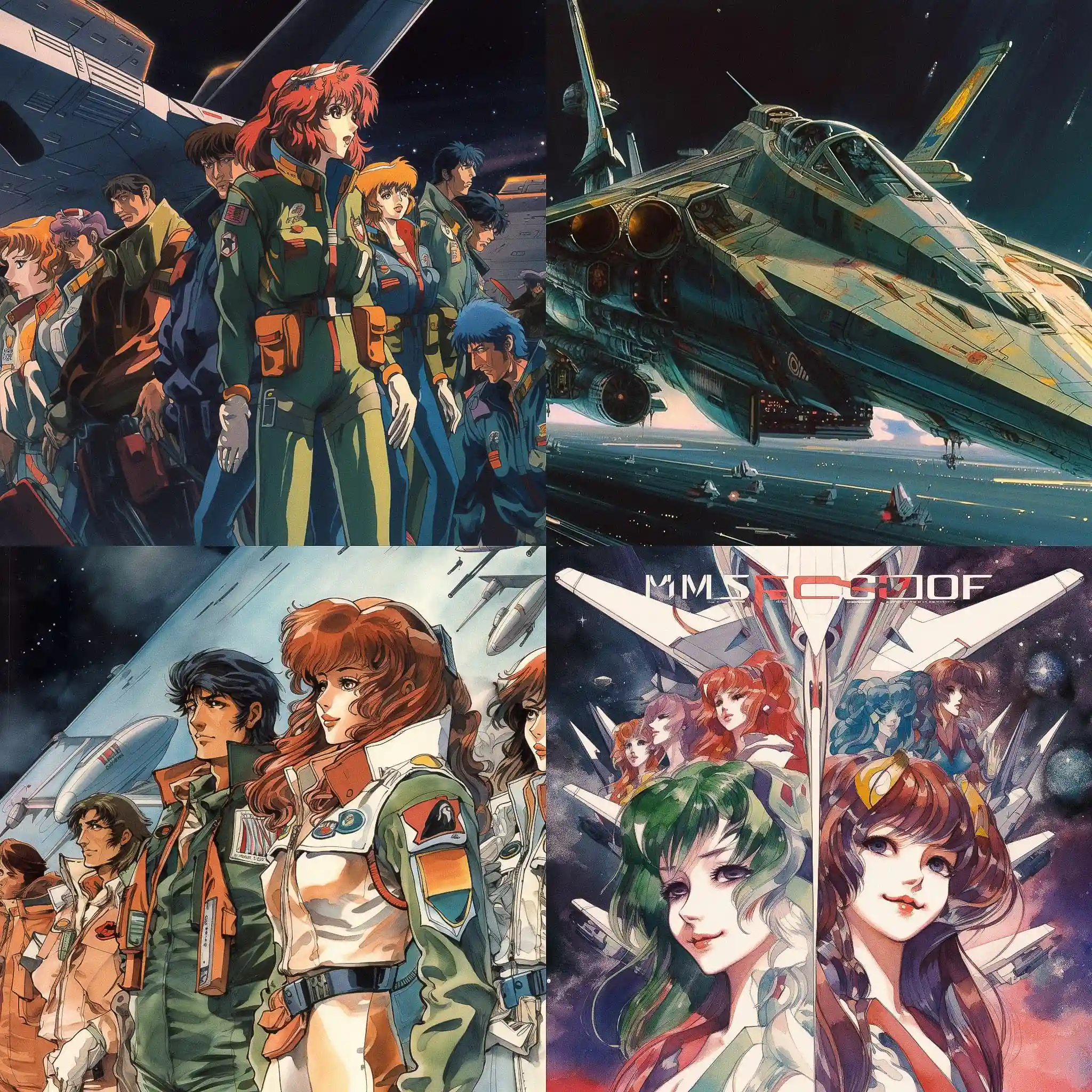 -超时空要塞 macross风格midjourney AI绘画作品