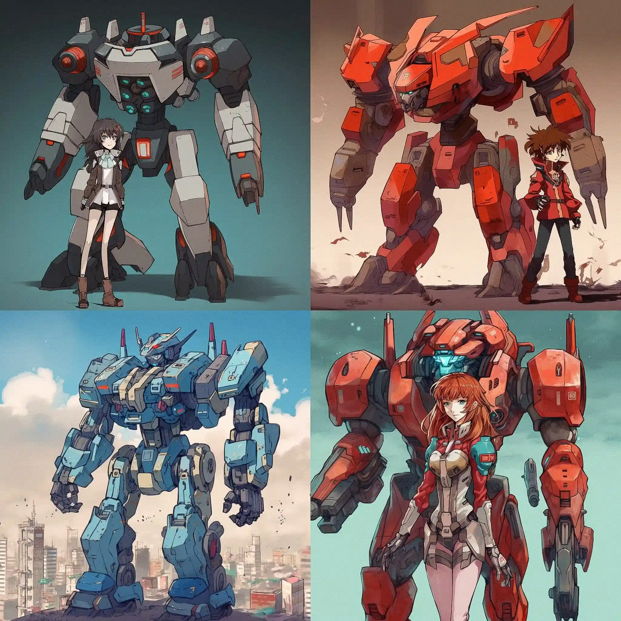 机甲动漫风格 mecha anime style风格midjourney AI绘画作品 -机甲动漫风格 mecha anime style风格midjourney AI绘画作品