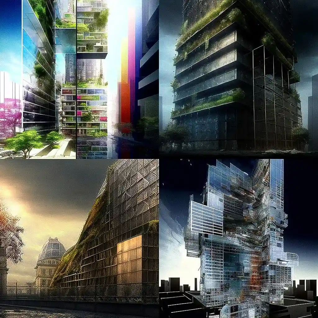 让·努维尔 jean nouvel风格midjourney AI绘画作品 -让·努维尔 jean nouvel风格midjourney AI绘画作品