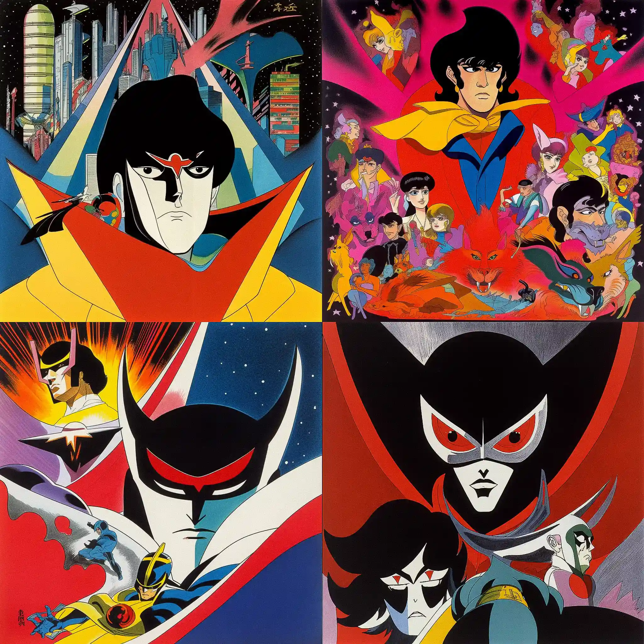 永井豪 go nagai风格midjourney AI绘画作品 -永井豪 go nagai风格midjourney AI绘画作品