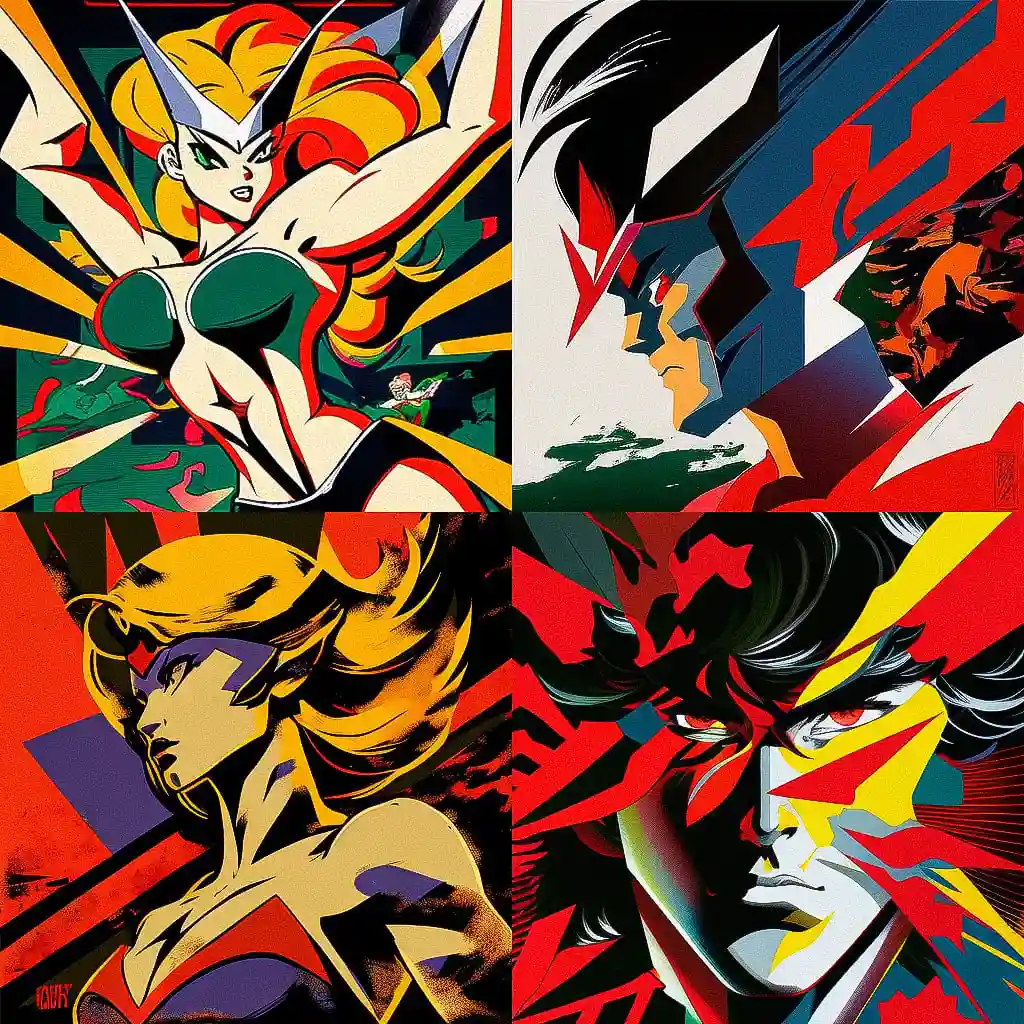 -永井豪 go nagai风格midjourney AI绘画作品