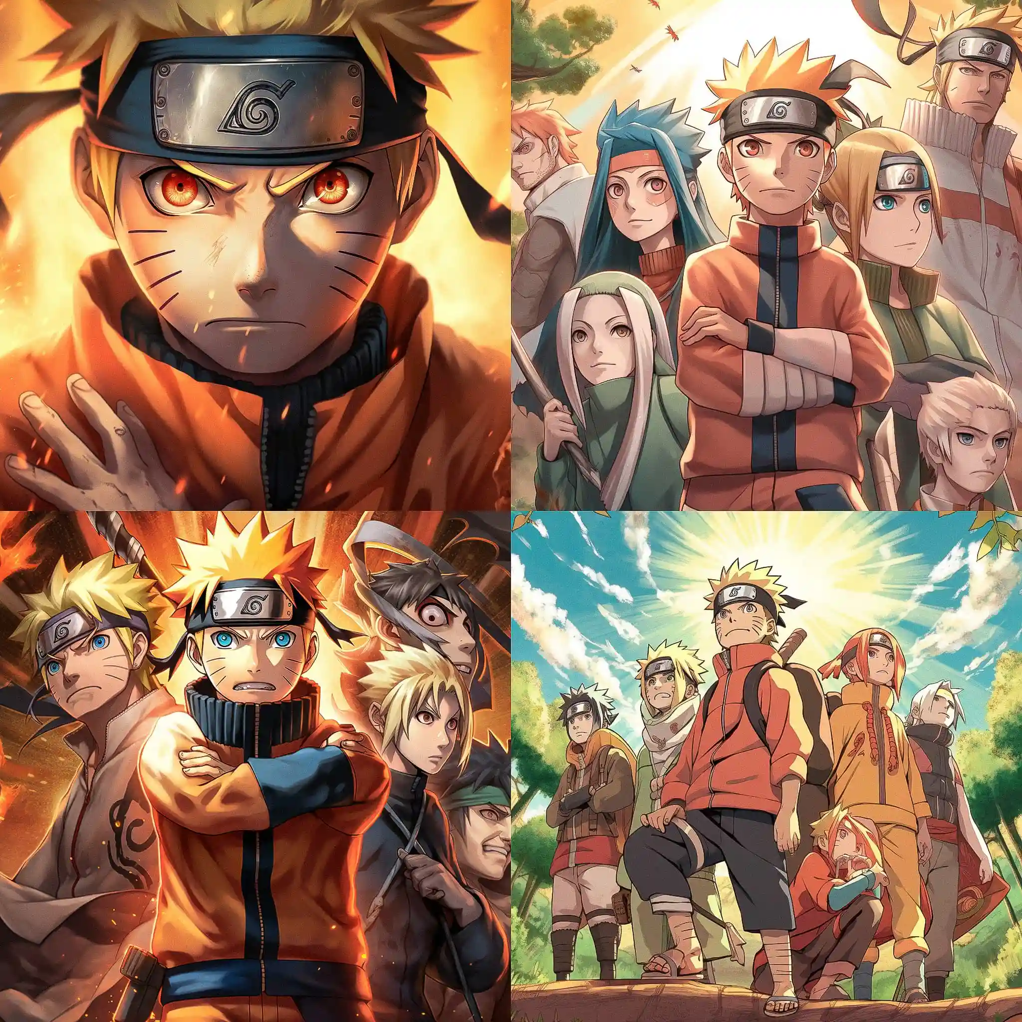 火影忍者 naruto风格midjourney AI绘画作品 -火影忍者 naruto风格midjourney AI绘画作品