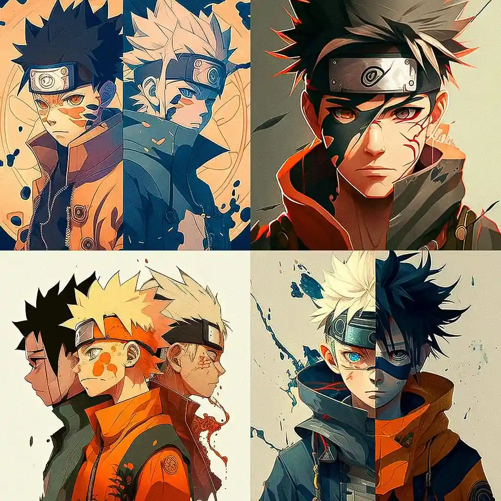 -火影忍者 naruto风格midjourney AI绘画作品