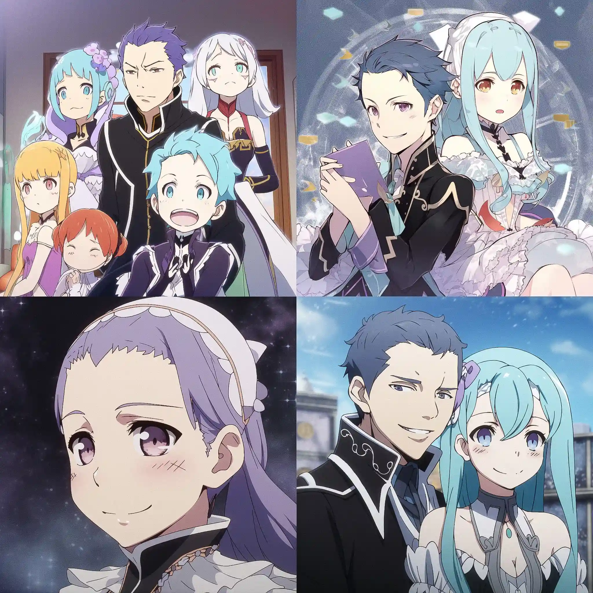 -Re:从零开始的异世界生活 rezero风格midjourney AI绘画作品