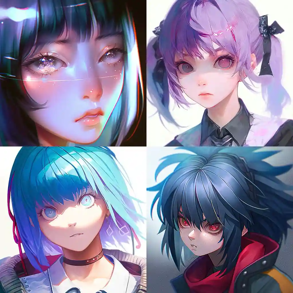 半写实动漫风格 semi realistic anime style风格midjourney AI绘画作品 -半写实动漫风格 semi realistic anime style风格midjourney AI绘画作品