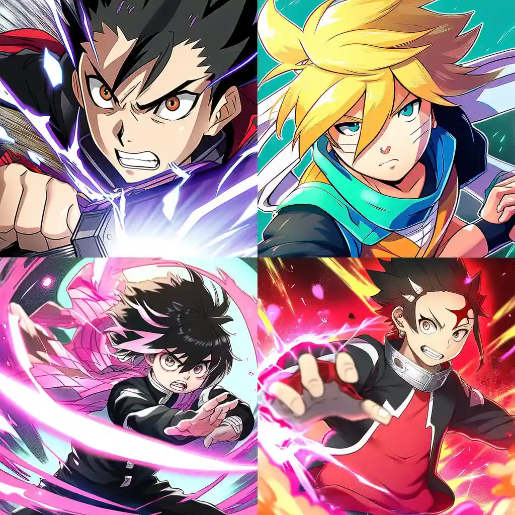 少年向动漫风格 shonen anime style风格midjourney AI绘画作品 -少年向动漫风格 shonen anime style风格midjourney AI绘画作品