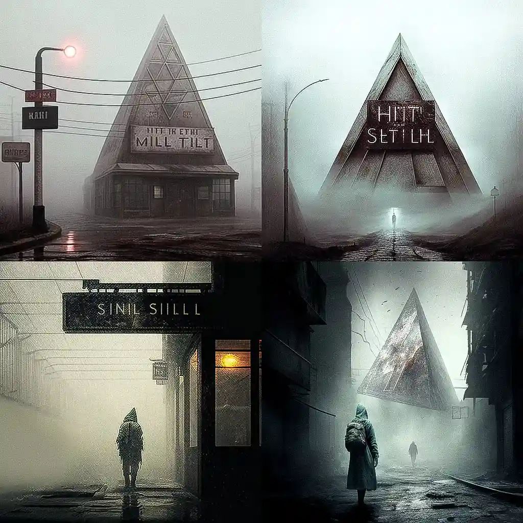 寂静岭 silent hill风格midjourney AI绘画作品 -寂静岭 silent hill风格midjourney AI绘画作品