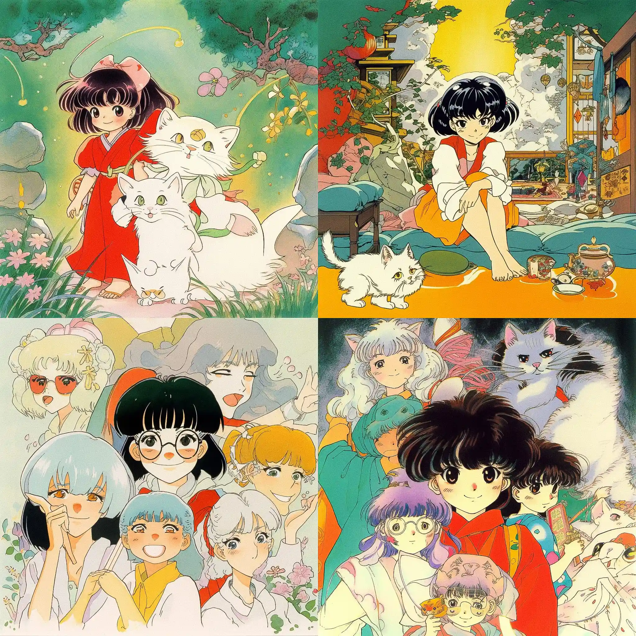 -高桥留美子 rumiko takahashi风格midjourney AI绘画作品