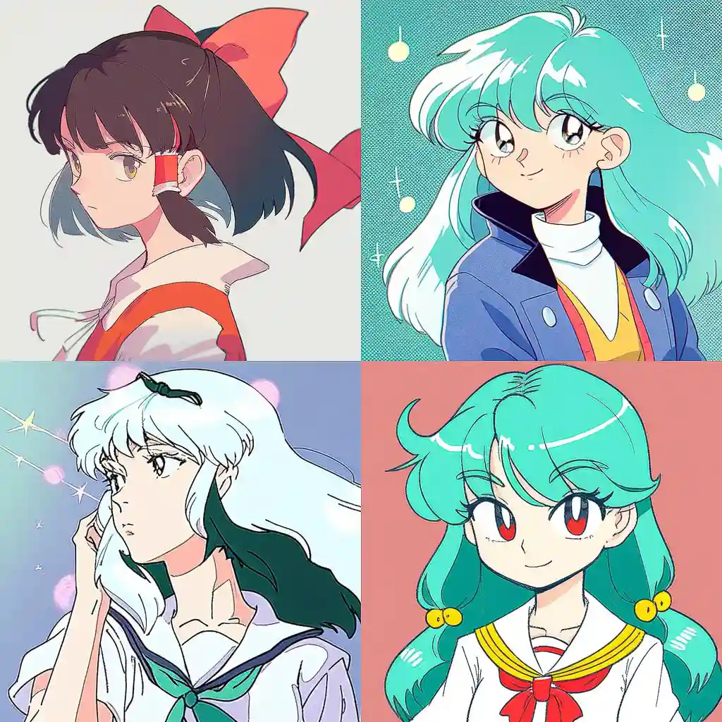 -高桥留美子 rumiko takahashi风格midjourney AI绘画作品