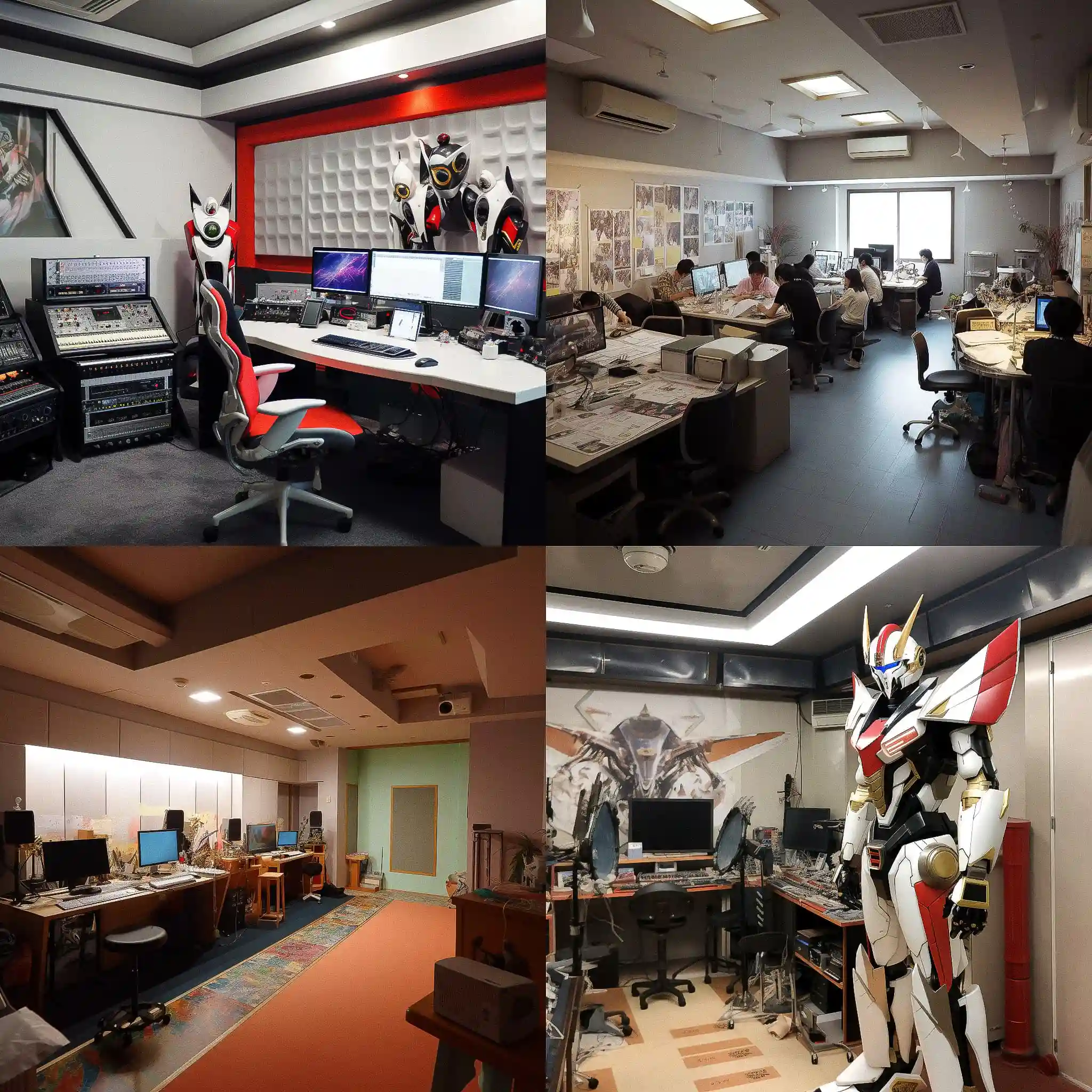 -龙之子制作公司 tatsunoko production studio风格midjourney AI绘画作品