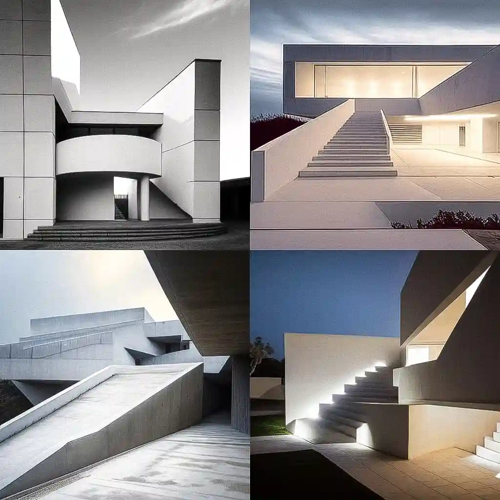 阿尔瓦罗·锡扎 alvaro siza风格midjourney AI绘画作品 -阿尔瓦罗·锡扎 alvaro siza风格midjourney AI绘画作品