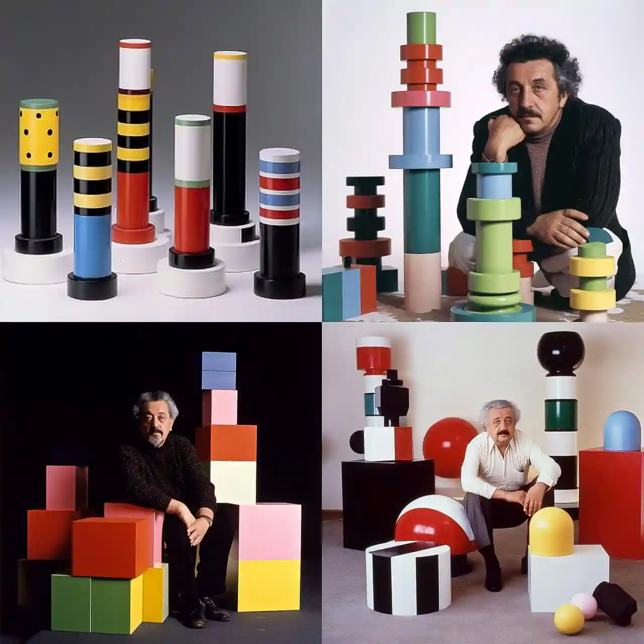 埃托雷·索特萨斯 ettore sottsass风格midjourney AI绘画作品 -埃托雷·索特萨斯 ettore sottsass风格midjourney AI绘画作品