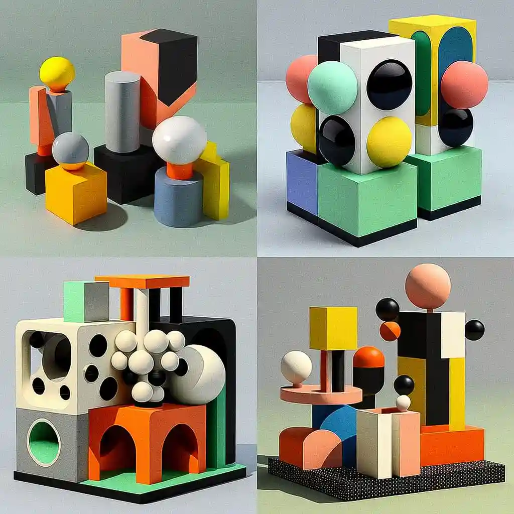 埃托雷·索特萨斯 ettore sottsass风格midjourney AI绘画作品 -埃托雷·索特萨斯 ettore sottsass风格midjourney AI绘画作品