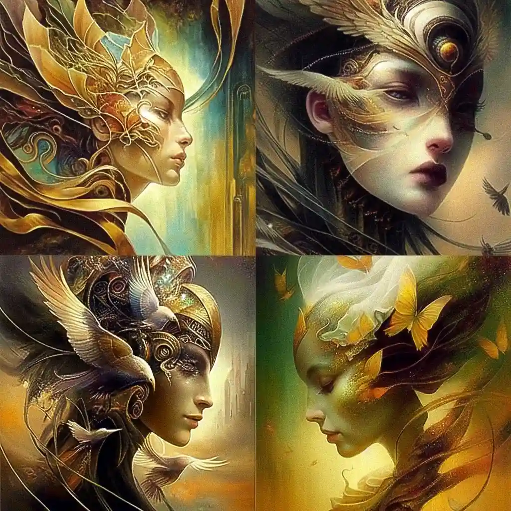 卡罗尔·巴克 karol bak风格midjourney AI绘画作品 -卡罗尔·巴克 karol bak风格midjourney AI绘画作品