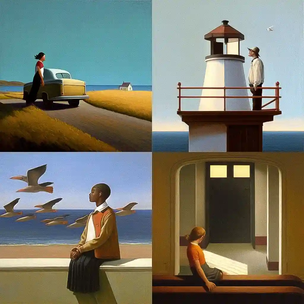 博·巴特利特 bo bartlett风格midjourney AI绘画作品 -博·巴特利特 bo bartlett风格midjourney AI绘画作品