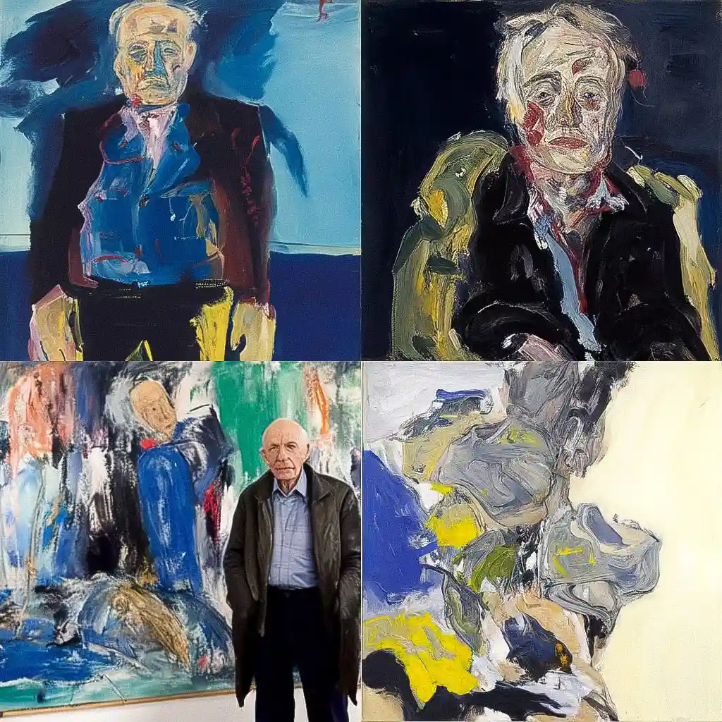 乔治·巴塞利茨 georg baselitz风格midjourney AI绘画作品 -乔治·巴塞利茨 georg baselitz风格midjourney AI绘画作品