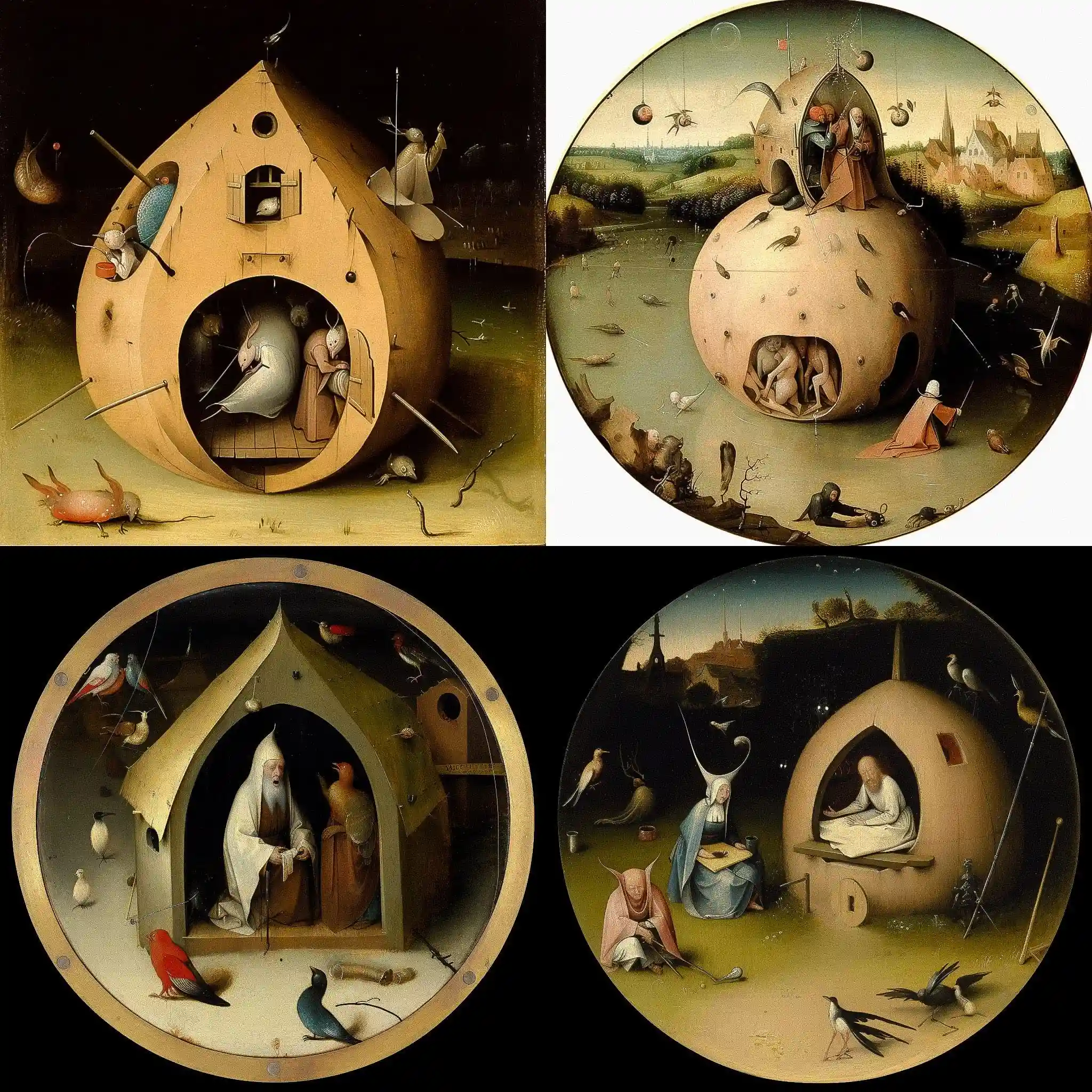 赫罗尼穆斯·博世 hieronymus bosch风格midjourney AI绘画作品 -赫罗尼穆斯·博世 hieronymus bosch风格midjourney AI绘画作品