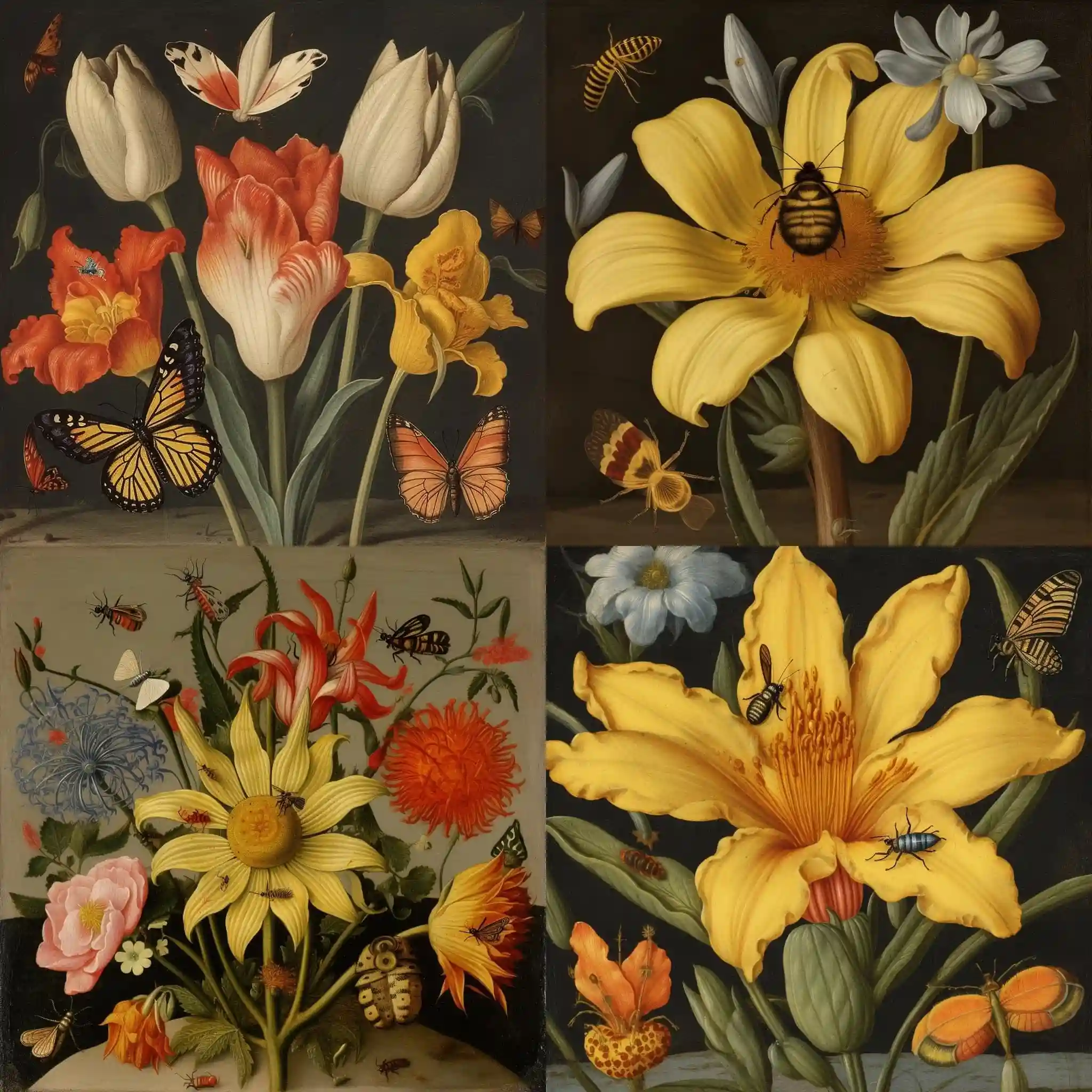 安布罗修斯·博世哈特 ambrosius bosschaert风格midjourney AI绘画作品 -安布罗修斯·博世哈特 ambrosius bosschaert风格midjourney AI绘画作品
