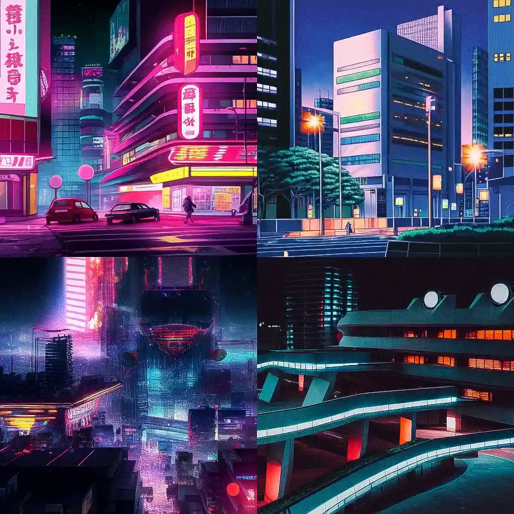 丹下健三 kenzo tange风格midjourney AI绘画作品 -丹下健三 kenzo tange风格midjourney AI绘画作品