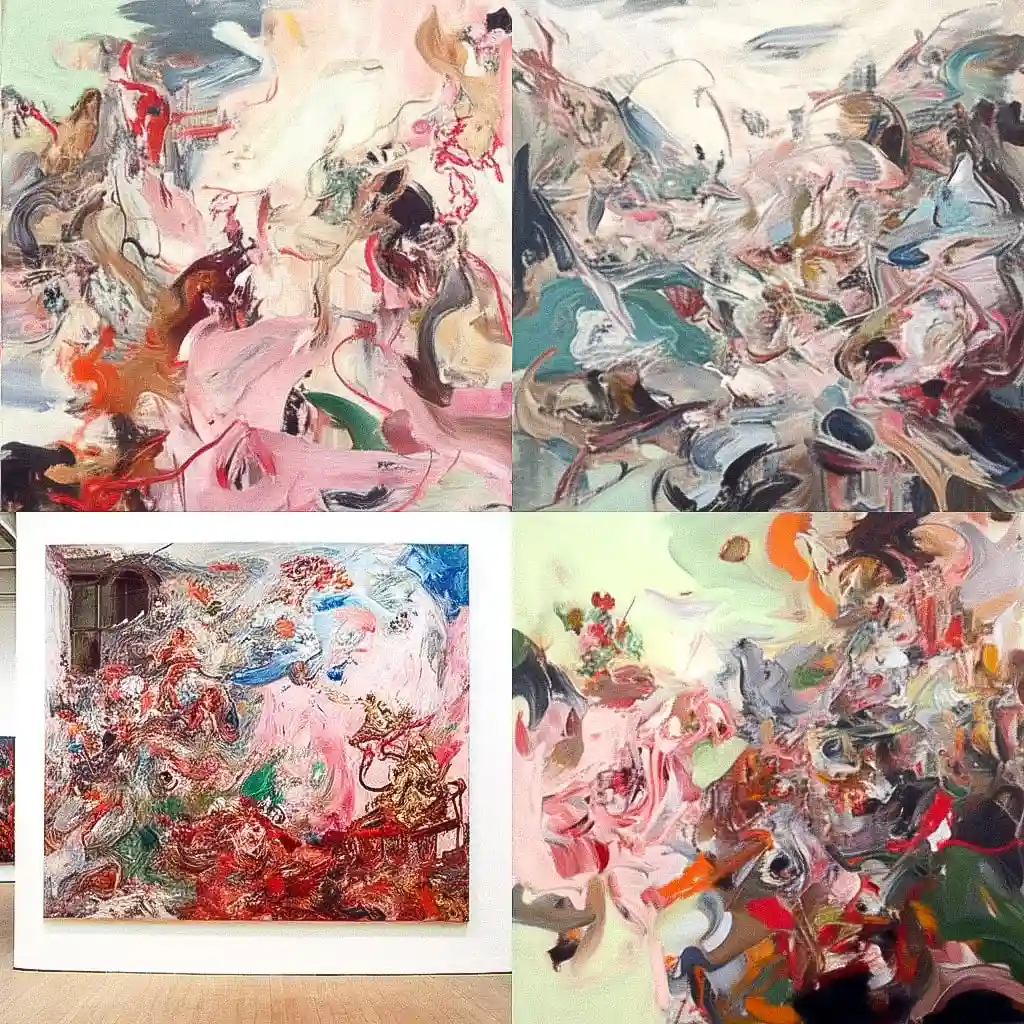 塞西莉·布朗 cecily brown风格midjourney AI绘画作品 -塞西莉·布朗 cecily brown风格midjourney AI绘画作品