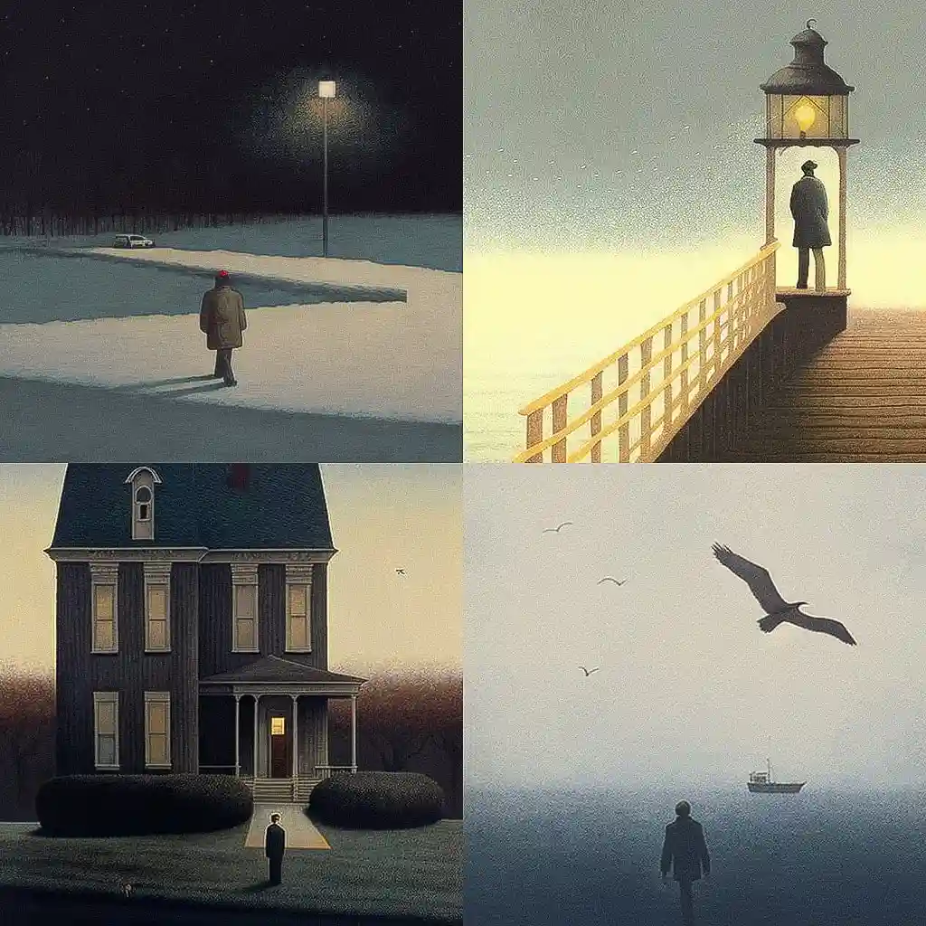 -昆特·布克霍尔兹 quint buchholz风格midjourney AI绘画作品