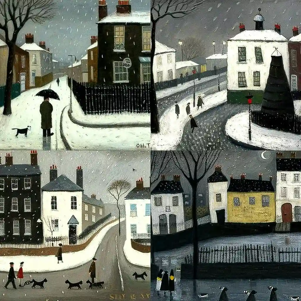 -加里·邦特 gary bunt风格midjourney AI绘画作品