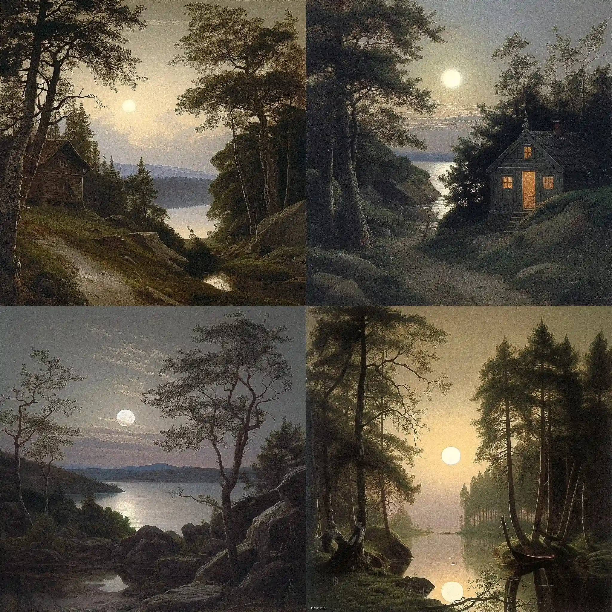卡尔·古斯塔夫·卡鲁斯 carl gustav carus风格midjourney AI绘画作品 -卡尔·古斯塔夫·卡鲁斯 carl gustav carus风格midjourney AI绘画作品