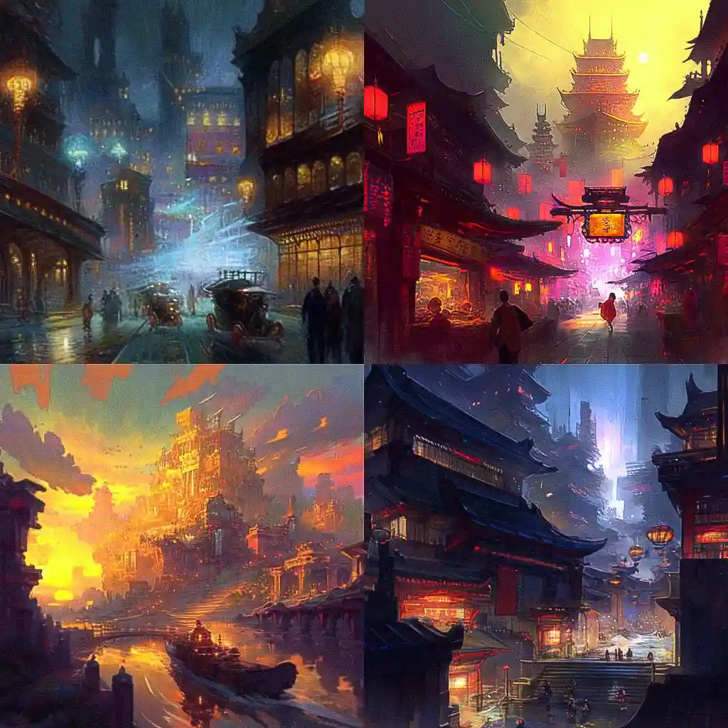 阿尔森·斯金纳·克拉克 alson skinner clark风格midjourney AI绘画作品 -阿尔森·斯金纳·克拉克 alson skinner clark风格midjourney AI绘画作品