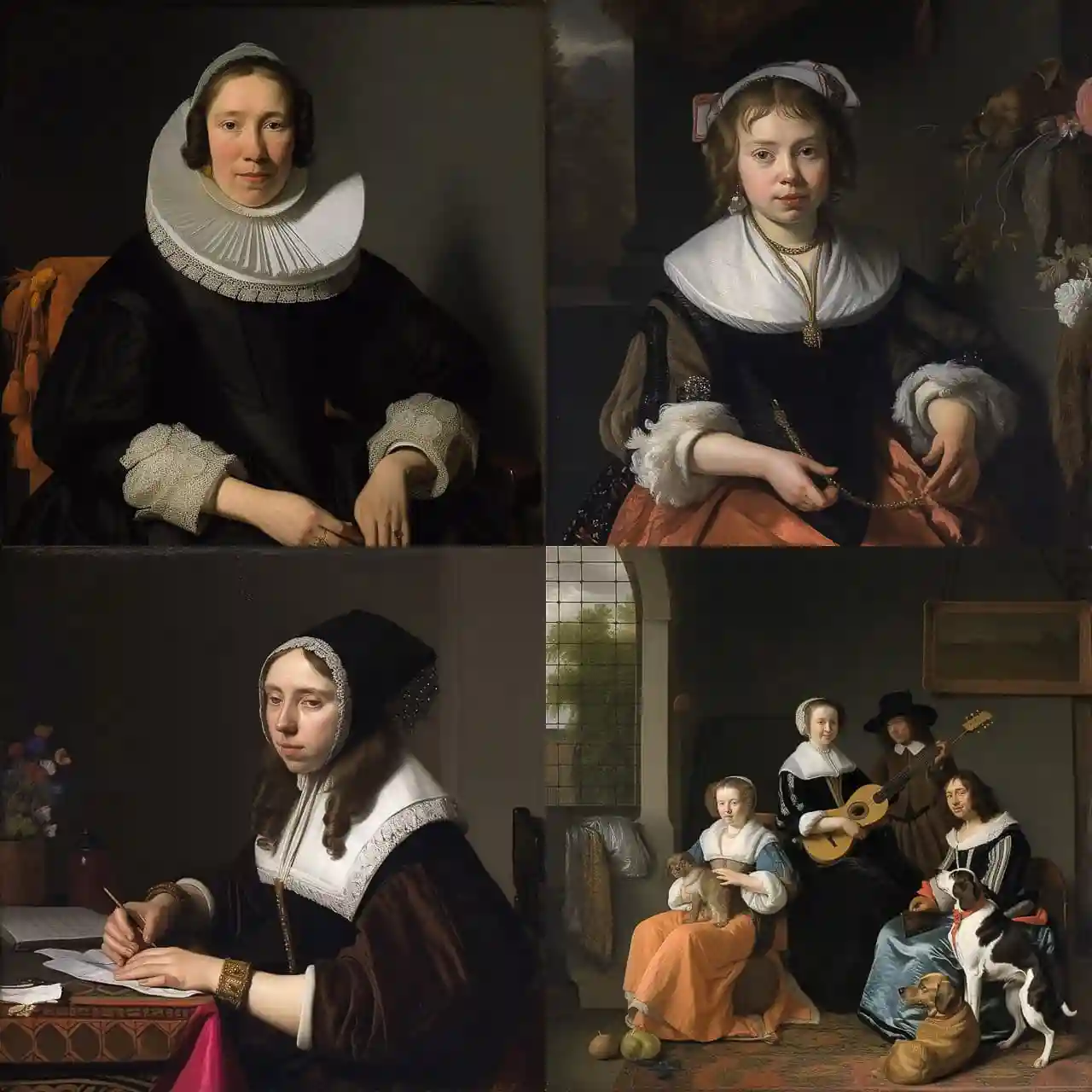 约翰内斯·科尔内利斯·弗尔斯普朗克 johannes cornelisz verspronck风格midjourney AI绘画作品 -约翰内斯·科尔内利斯·弗尔斯普朗克 johannes cornelisz verspronck风格midjourney AI绘画作品