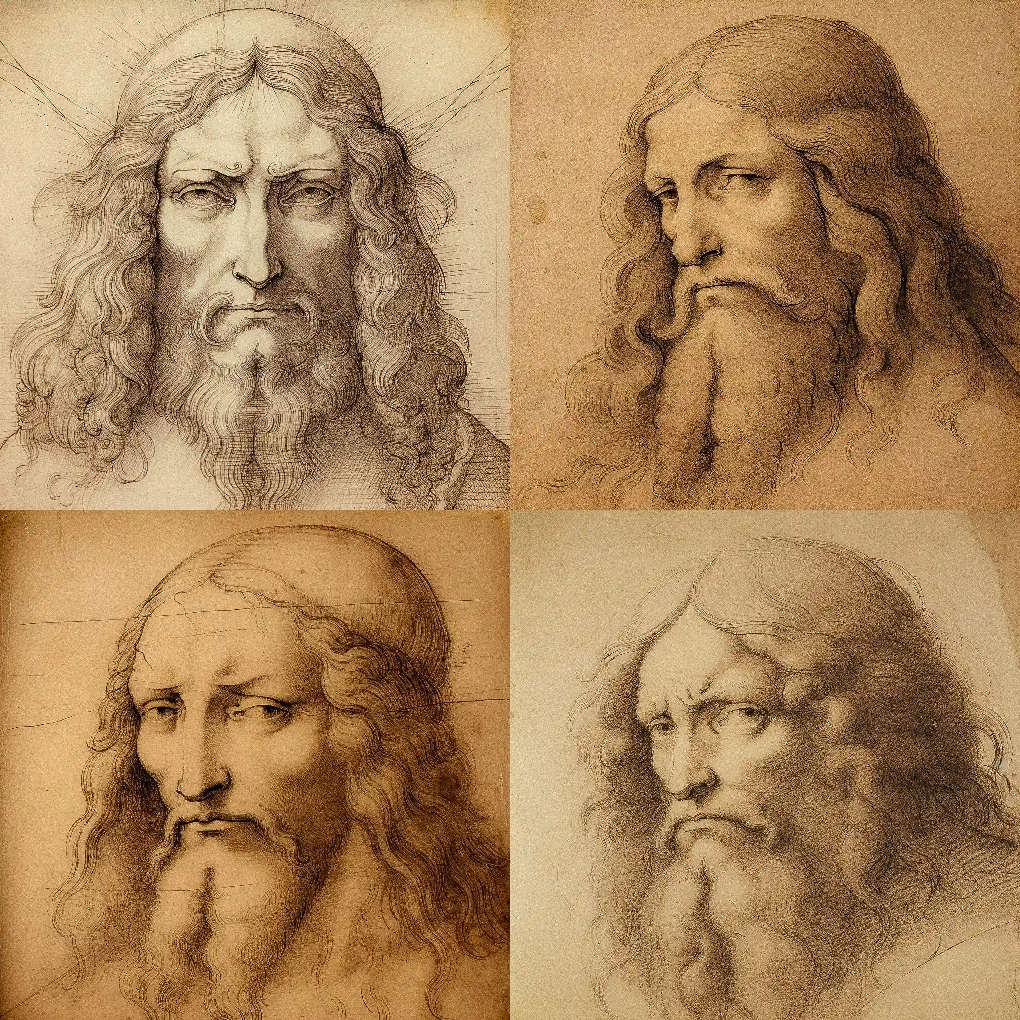 莱昂纳多·达芬奇 leonardo da vinci风格midjourney AI绘画作品 -莱昂纳多·达芬奇 leonardo da vinci风格midjourney AI绘画作品