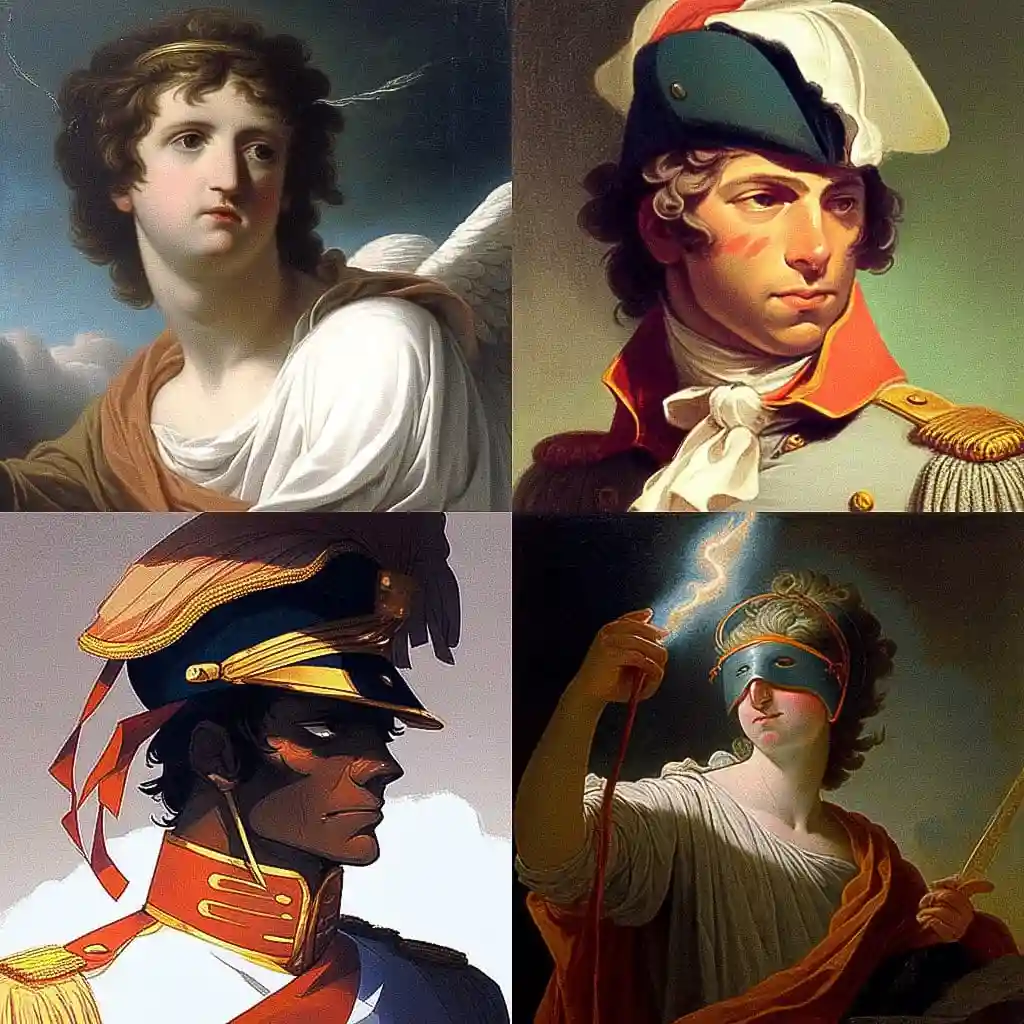 雅克·路易·大卫 jacques louis david风格midjourney AI绘画作品 -雅克·路易·大卫 jacques louis david风格midjourney AI绘画作品