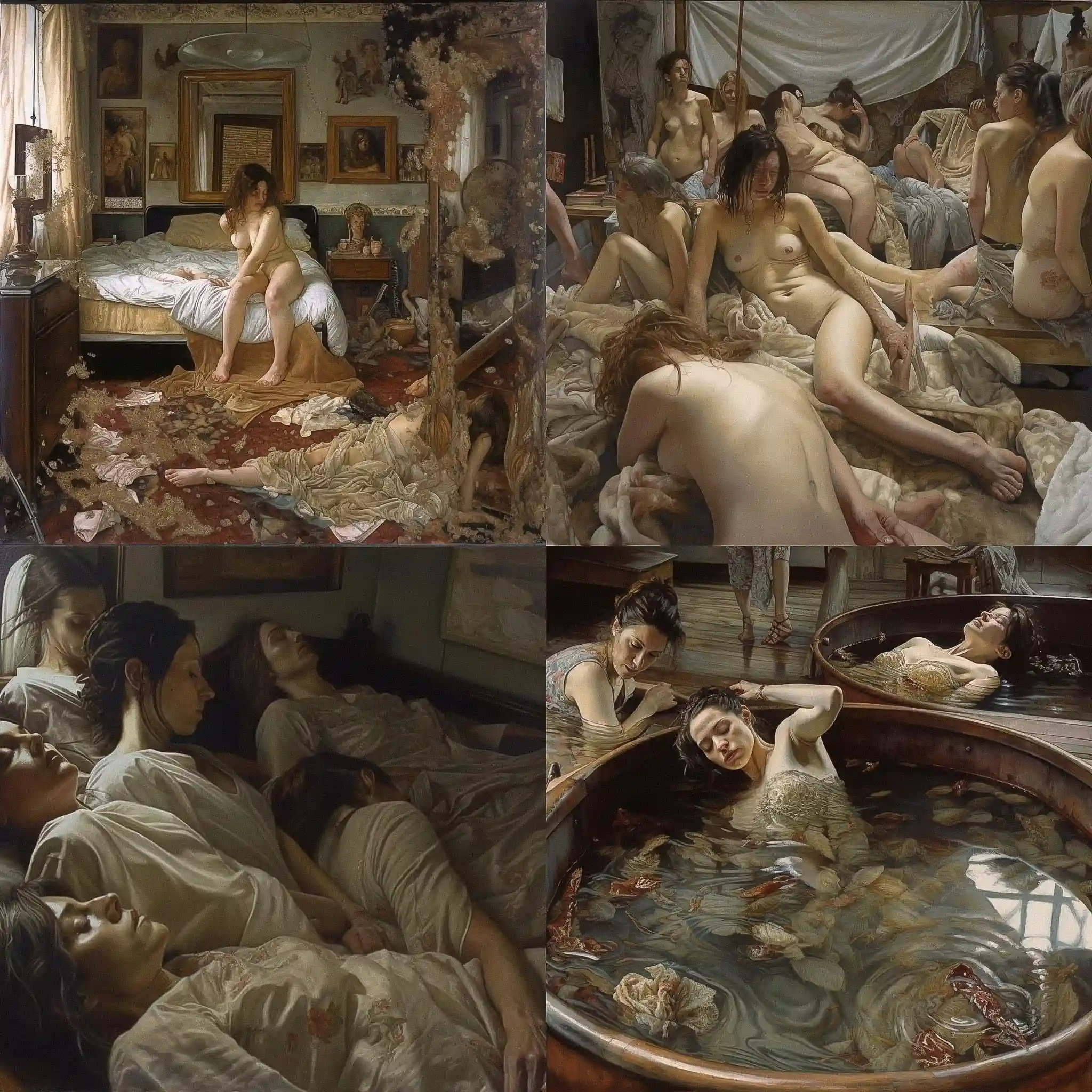 -文森特·德西德里奥 vincent desiderio风格midjourney AI绘画作品