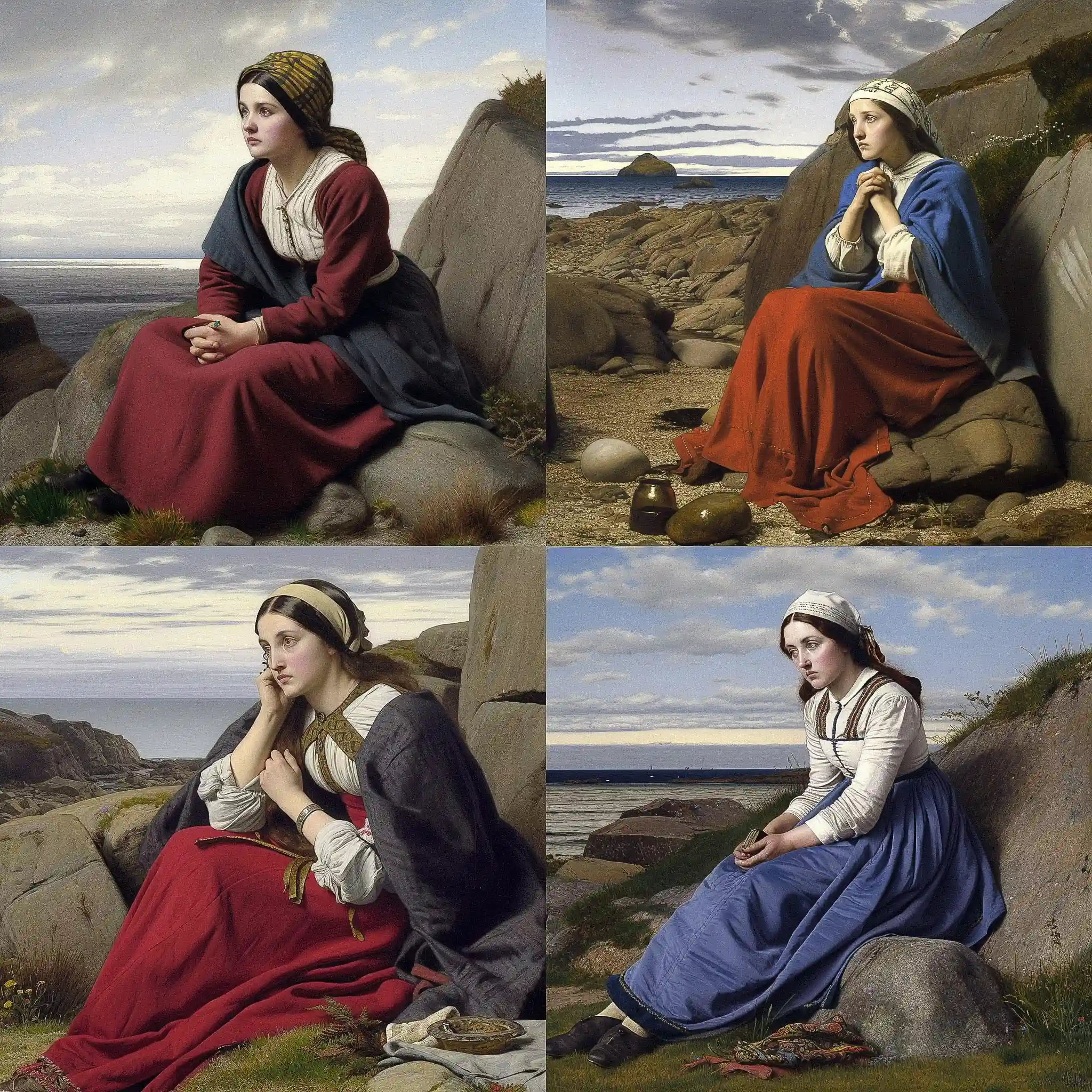 威廉·迪斯 william dyce风格midjourney AI绘画作品 -威廉·迪斯 william dyce风格midjourney AI绘画作品