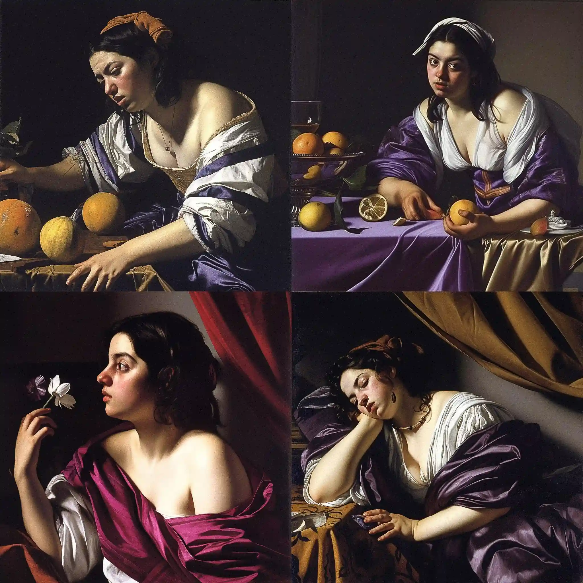 奥拉齐奥·真蒂莱斯基 orazio gentileschi风格midjourney AI绘画作品 -奥拉齐奥·真蒂莱斯基 orazio gentileschi风格midjourney AI绘画作品
