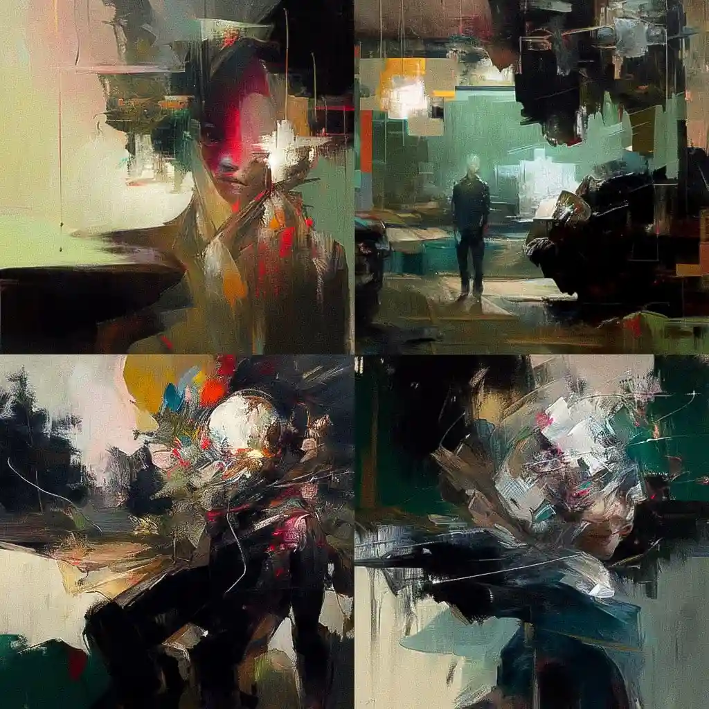 阿德里安·吉尼耶 adrian ghenie风格midjourney AI绘画作品 -阿德里安·吉尼耶 adrian ghenie风格midjourney AI绘画作品