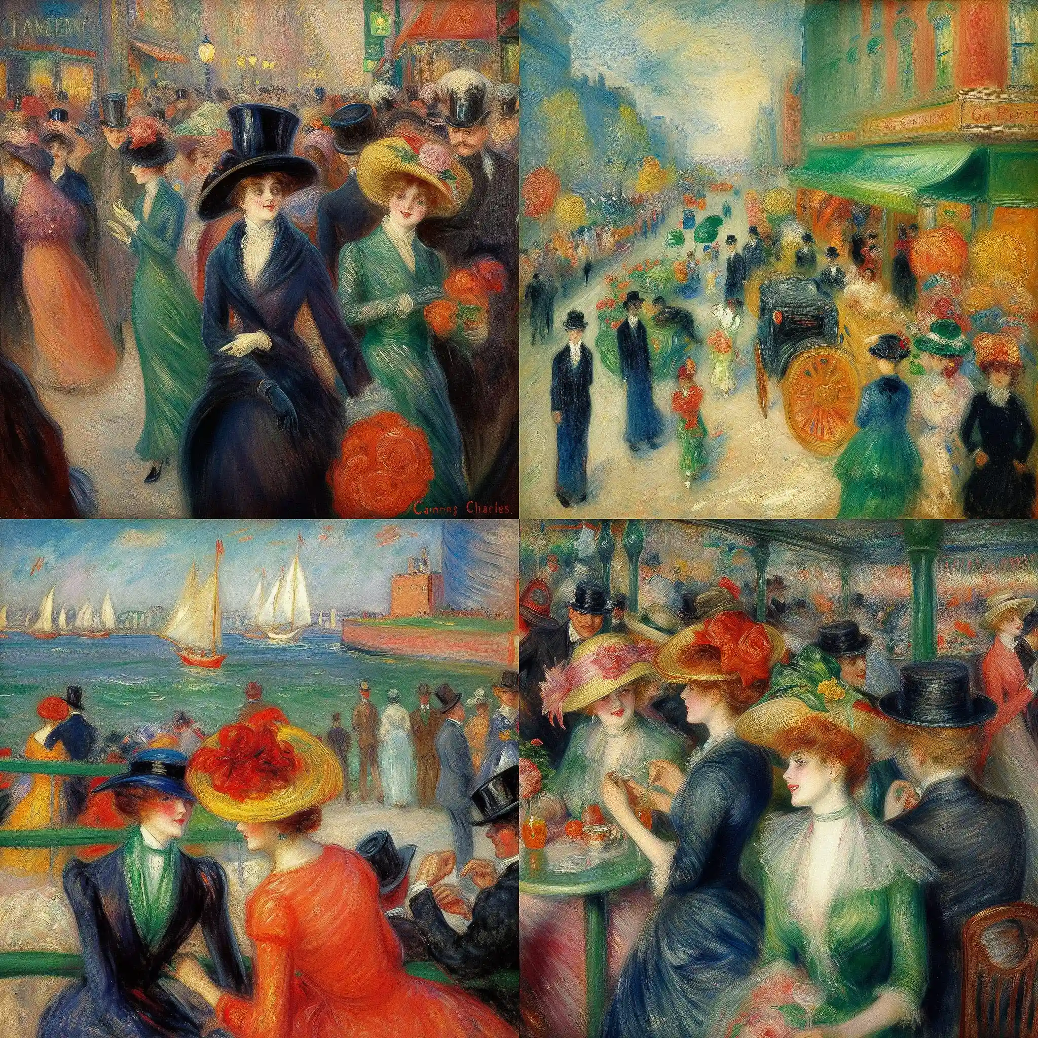威廉·詹姆斯·格拉肯斯 william james glackens风格midjourney AI绘画作品 -威廉·詹姆斯·格拉肯斯 william james glackens风格midjourney AI绘画作品