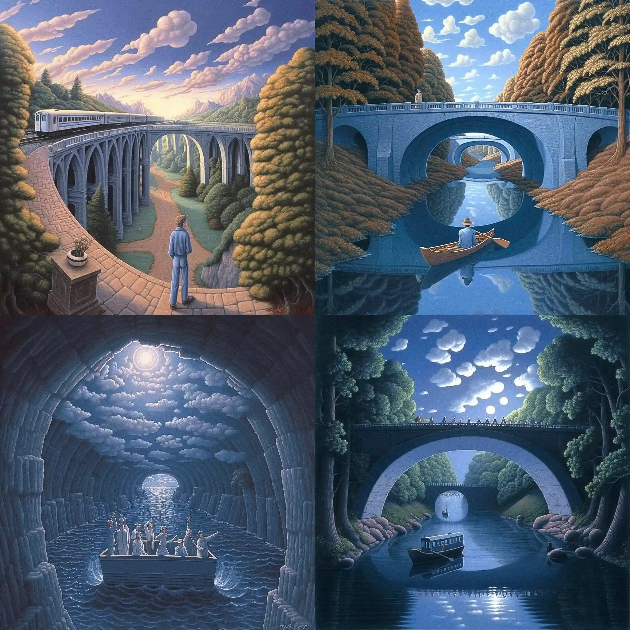 -罗布·冈萨尔维斯 rob gonsalves风格midjourney AI绘画作品